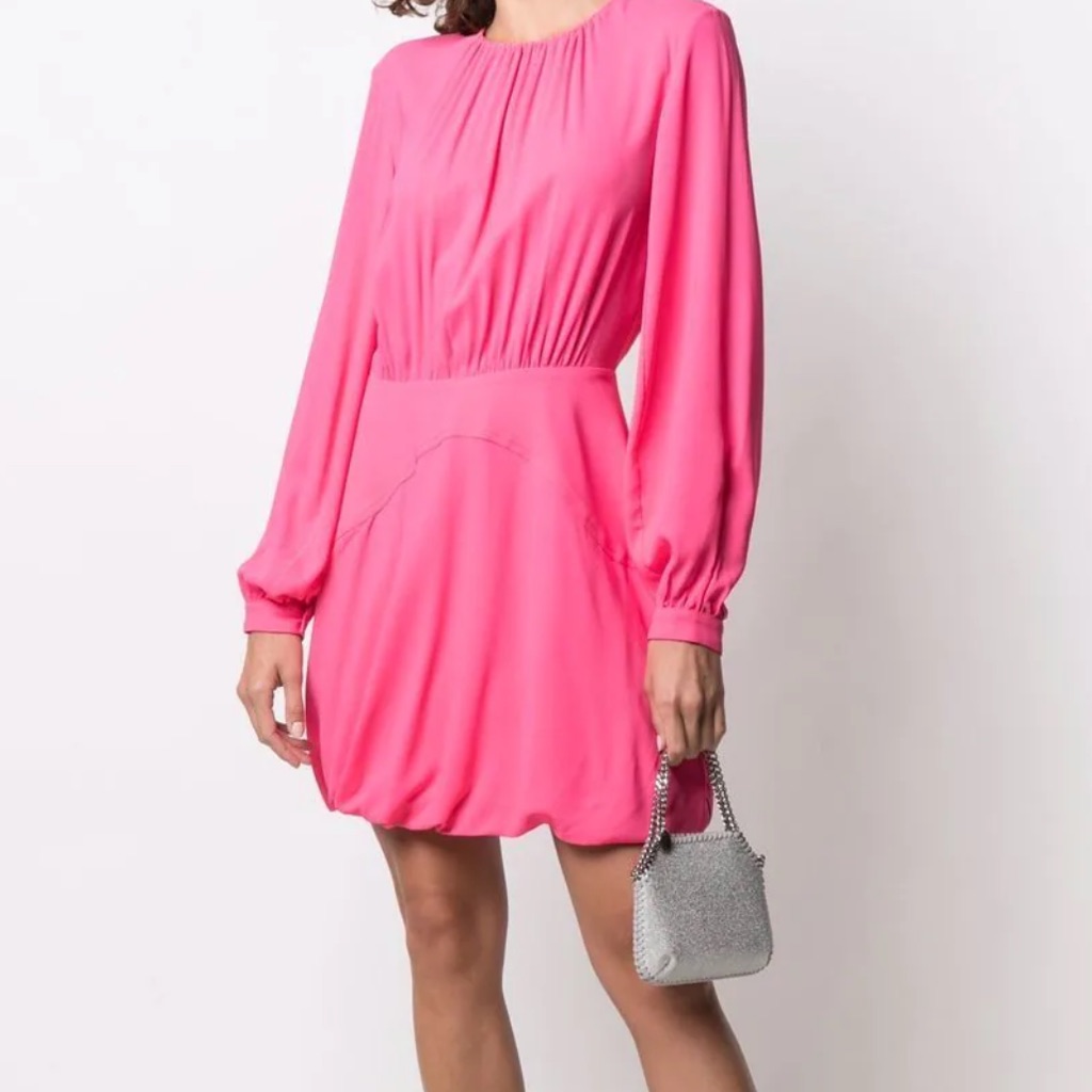 Brand New Stella Mccartney Gathered Mini Shift Dress